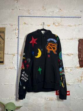First Row DTLA Secret Mission Earth Good Vibes Graphic Hoodie Size XXL